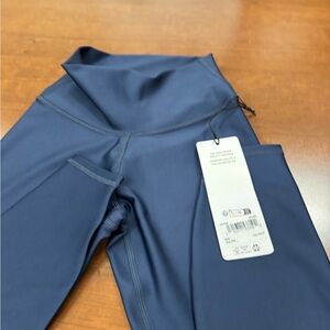 Navy High-Waist Leggings with Tag